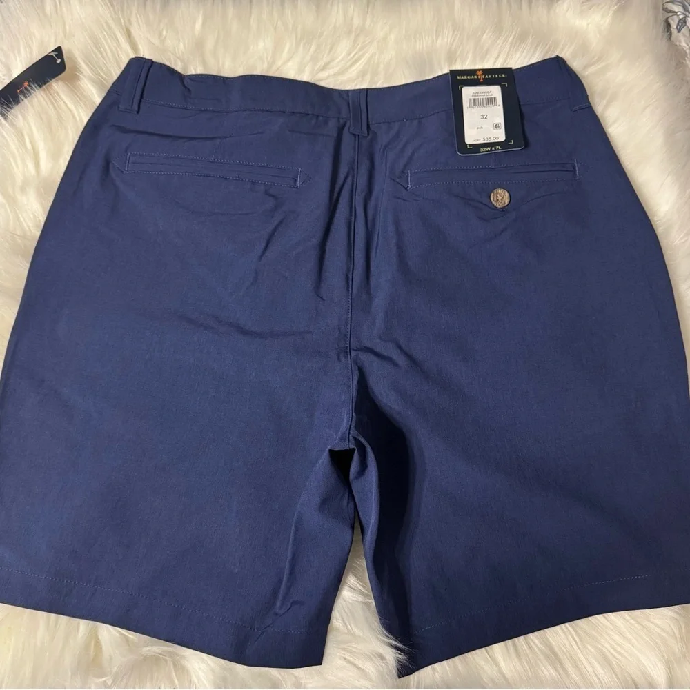 Margaritaville Blue Quick Dry Streach Shorts Size 32, NWT